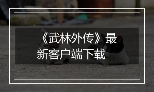 《武林外传》最新客户端下载