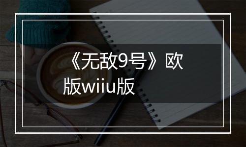 《无敌9号》欧版wiiu版