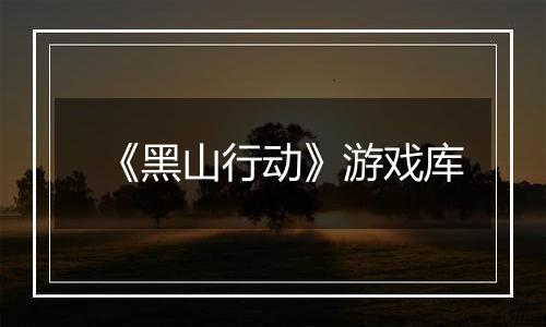 《黑山行动》游戏库