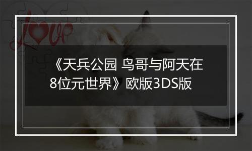 《天兵公园 鸟哥与阿天在8位元世界》欧版3DS版