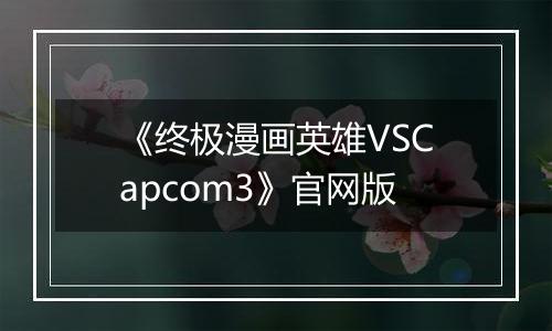 《终极漫画英雄VSCapcom3》官网版