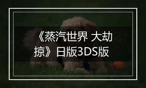 《蒸汽世界 大劫掠》日版3DS版