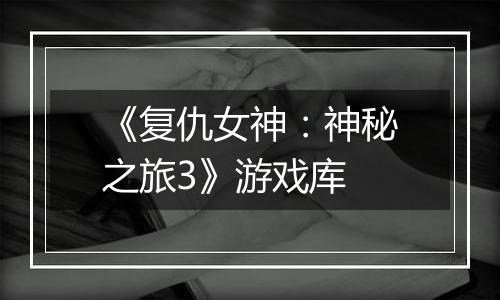 《复仇女神：神秘之旅3》游戏库