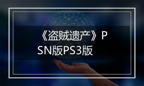 《盗贼遗产》PSN版PS3版