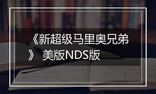 《新超级马里奥兄弟》 美版NDS版