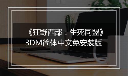《狂野西部：生死同盟》3DM简体中文免安装版