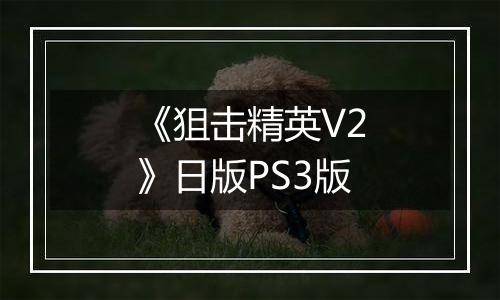 《狙击精英V2》日版PS3版