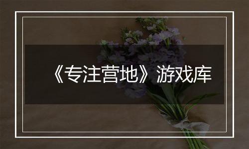《专注营地》游戏库