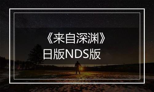 《来自深渊》 日版NDS版