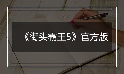 《街头霸王5》官方版