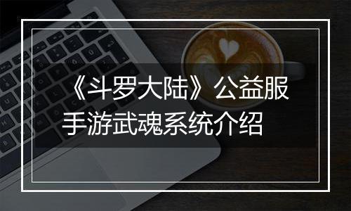 《斗罗大陆》公益服手游武魂系统介绍