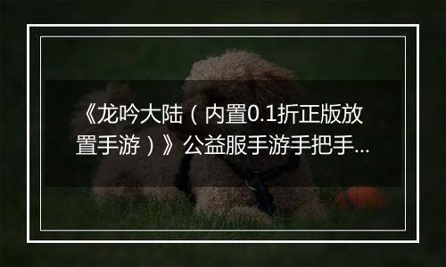 《龙吟大陆（内置0.1折正版放置手游）》公益服手游手把手教你过前期