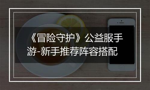 《冒险守护》公益服手游-新手推荐阵容搭配