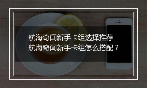 航海奇闻新手卡组选择推荐 航海奇闻新手卡组怎么搭配？