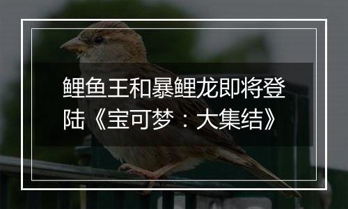 鲤鱼王和暴鲤龙即将登陆《宝可梦：大集结》