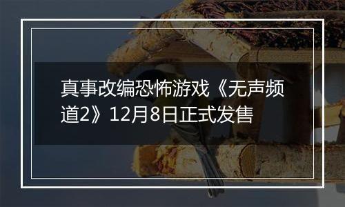 真事改编恐怖游戏《无声频道2》12月8日正式发售