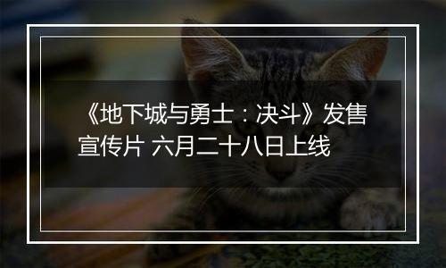 《地下城与勇士：决斗》发售宣传片 六月二十八日上线