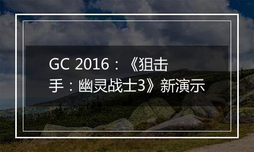 GC 2016：《狙击手：幽灵战士3》新演示