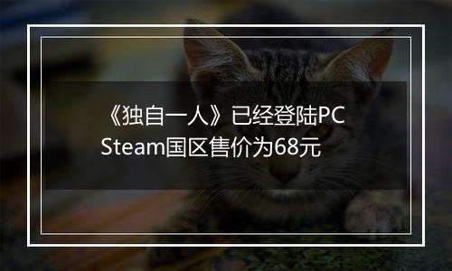 《独自一人》已经登陆PC Steam国区售价为68元