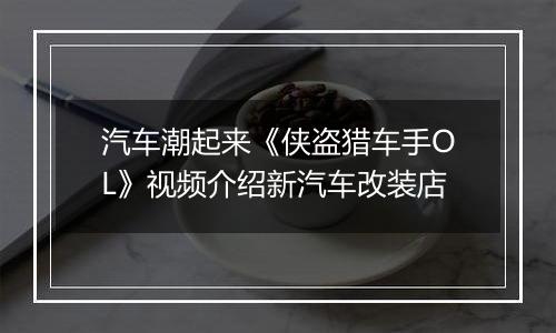 汽车潮起来《侠盗猎车手OL》视频介绍新汽车改装店