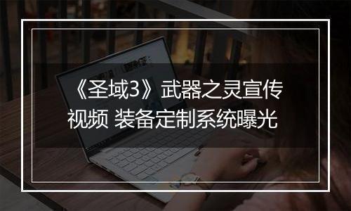 《圣域3》武器之灵宣传视频 装备定制系统曝光