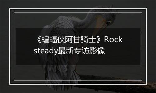 《蝙蝠侠阿甘骑士》Rocksteady最新专访影像