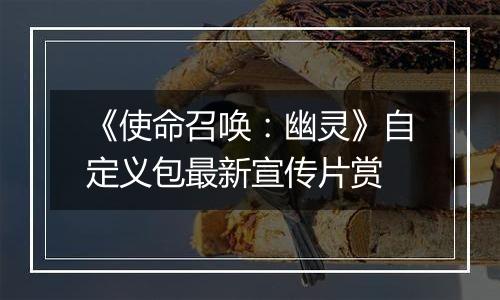 《使命召唤：幽灵》自定义包最新宣传片赏