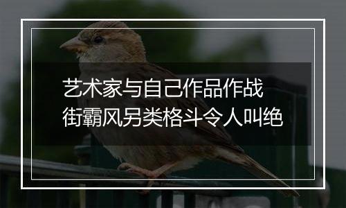 艺术家与自己作品作战 街霸风另类格斗令人叫绝