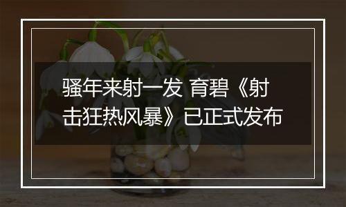 骚年来射一发 育碧《射击狂热风暴》已正式发布
