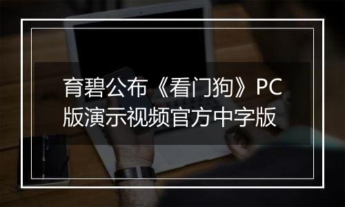 育碧公布《看门狗》PC版演示视频官方中字版