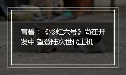 育碧：《彩虹六号》尚在开发中 望登陆次世代主机