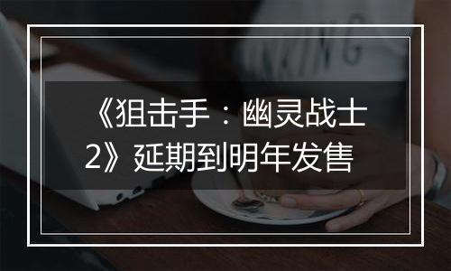 《狙击手：幽灵战士2》延期到明年发售